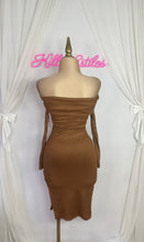 Load image into Gallery viewer, Caramel Glittery Dress
