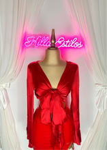 Load image into Gallery viewer, “La De Rojo” Satin Top
