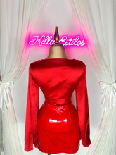 Load image into Gallery viewer, “La De Rojo” Satin Top
