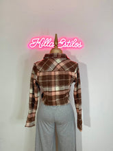 Load image into Gallery viewer, Autumn Flannel Shacket (Brown/Pink)
