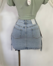 Load image into Gallery viewer, Carolina Cargo Denim Skirt
