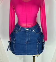 Cargar imagen en el visor de la galería, RBD Denim Skirt
