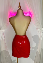 Load image into Gallery viewer, Baddie Latex Skirt
