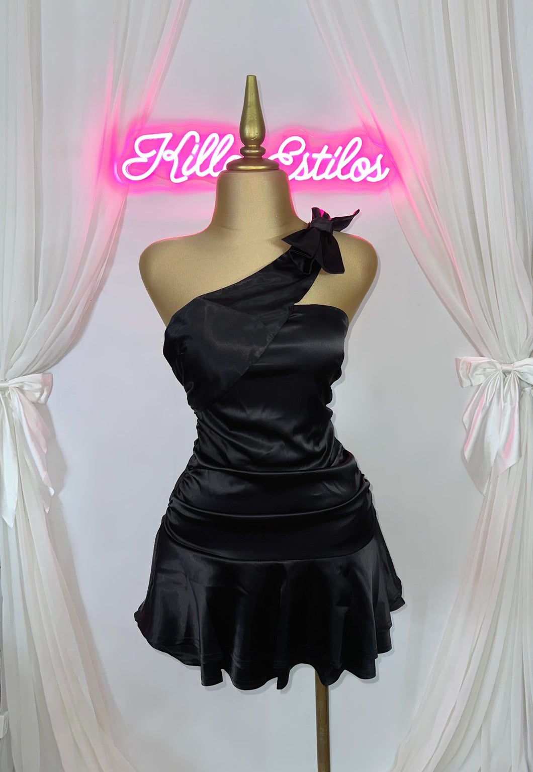 Satin Bow Dress