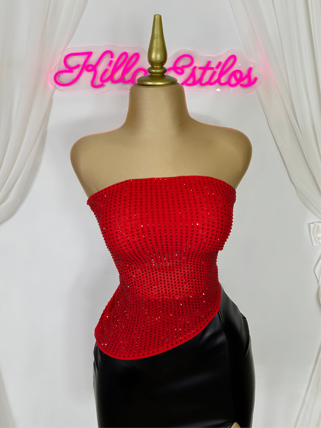 Rhinestone Tube Top