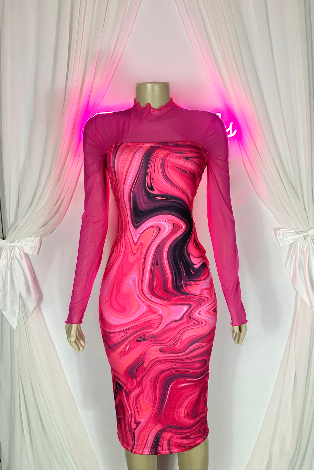 Pink Marble Dress