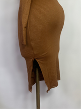 Load image into Gallery viewer, Caramel Glittery Dress
