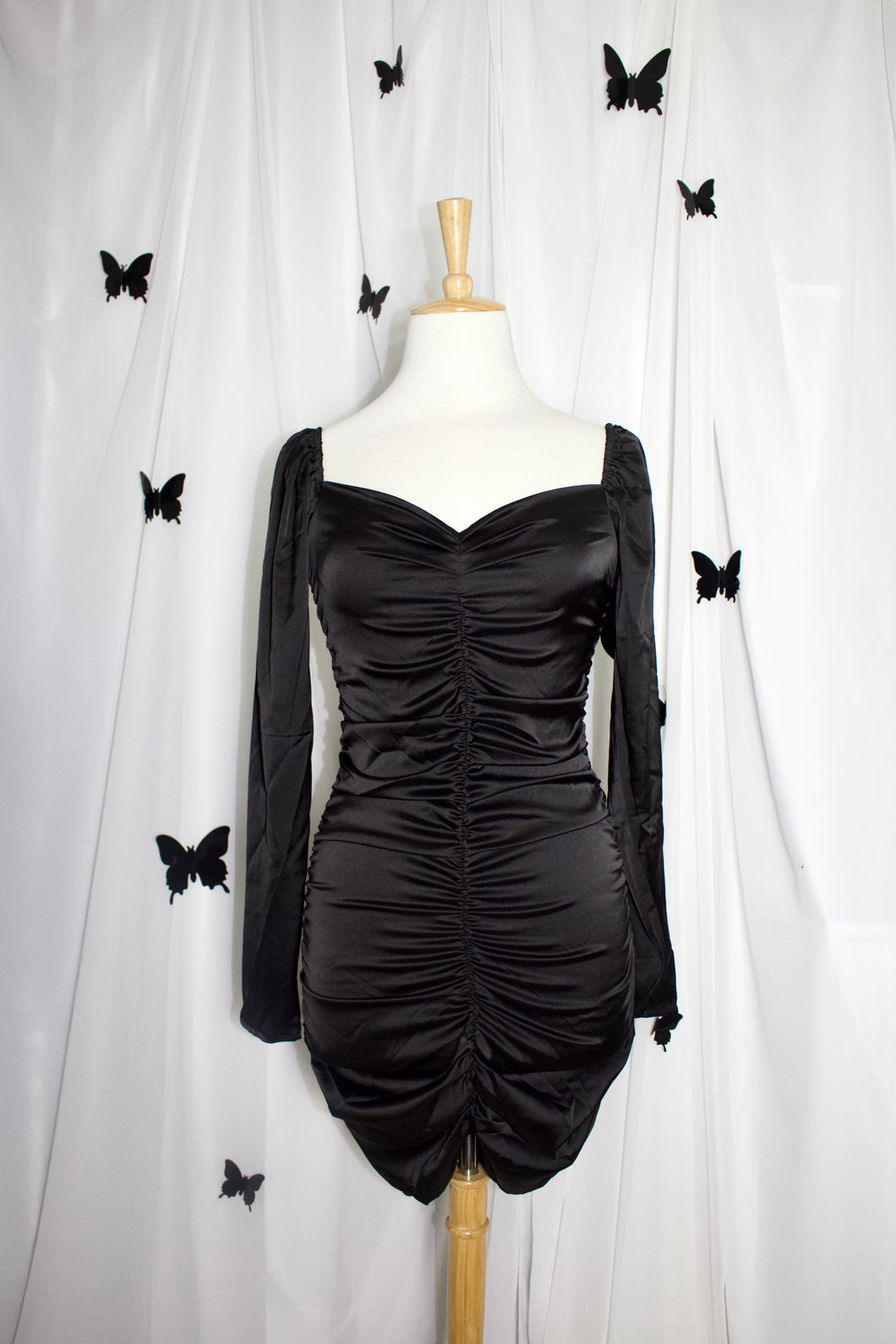 Best In Black Satin Dress